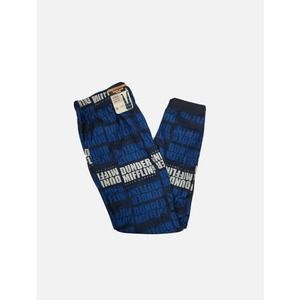 DUNDER MIFFLIN THE OFFICE MENS SLEEP LOUNGE PANTS SIZE 2XL 44-46 BLUE DRAWSTRING